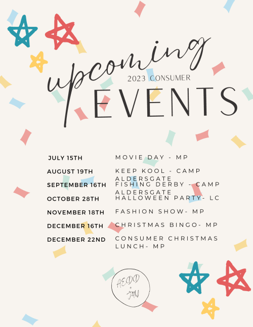 Consumer events 2023 w l;ocation